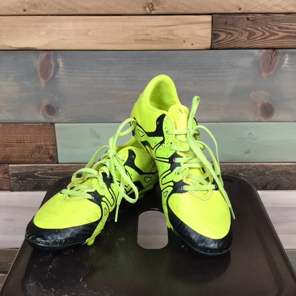 Boys Soccer Cleats Neon Yellow Adidas 